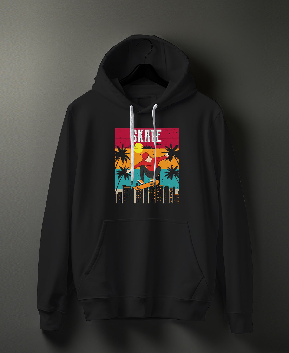 Skate Graphic Printed Cotton Hoodie - #0117 - SQUIREHOOD