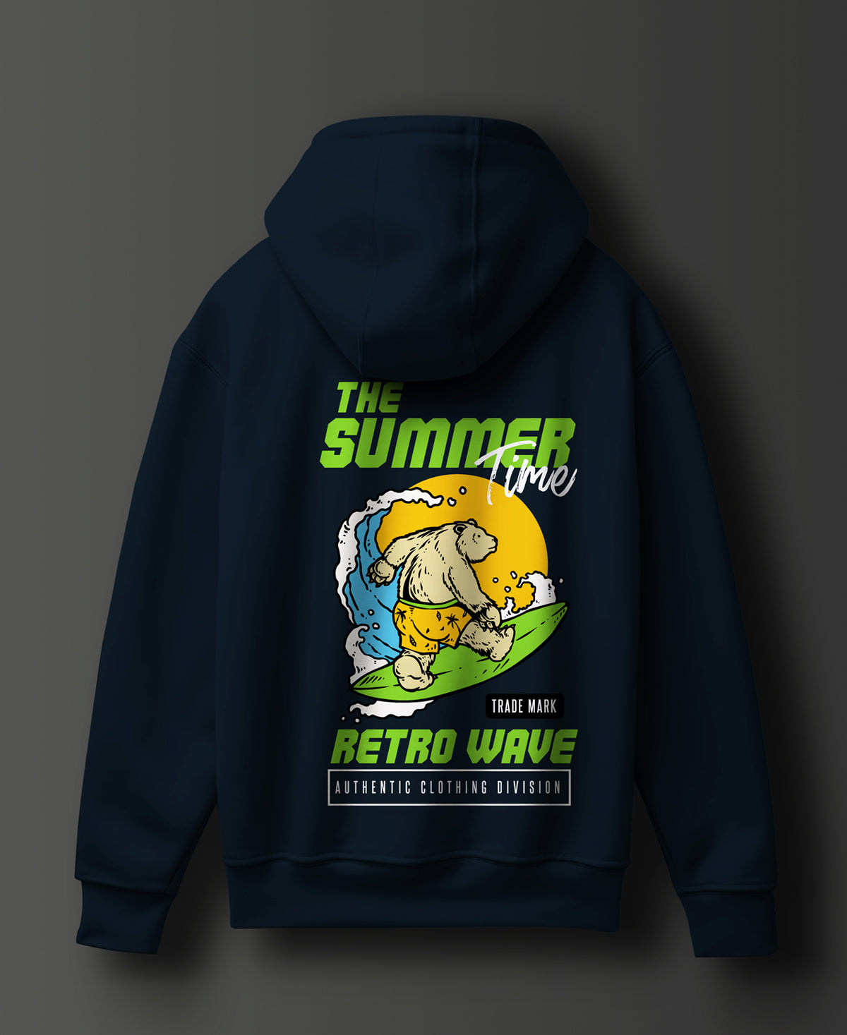 The Summer Time Graphic Printed Cotton Hoodie - #0121 - SQUIREHOOD
