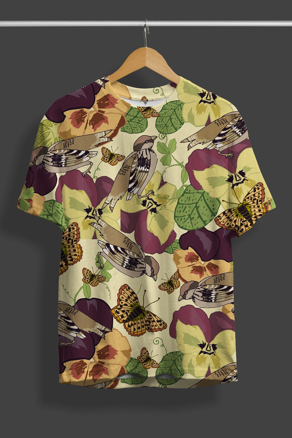 Birds All Over Print Design T-Shirts