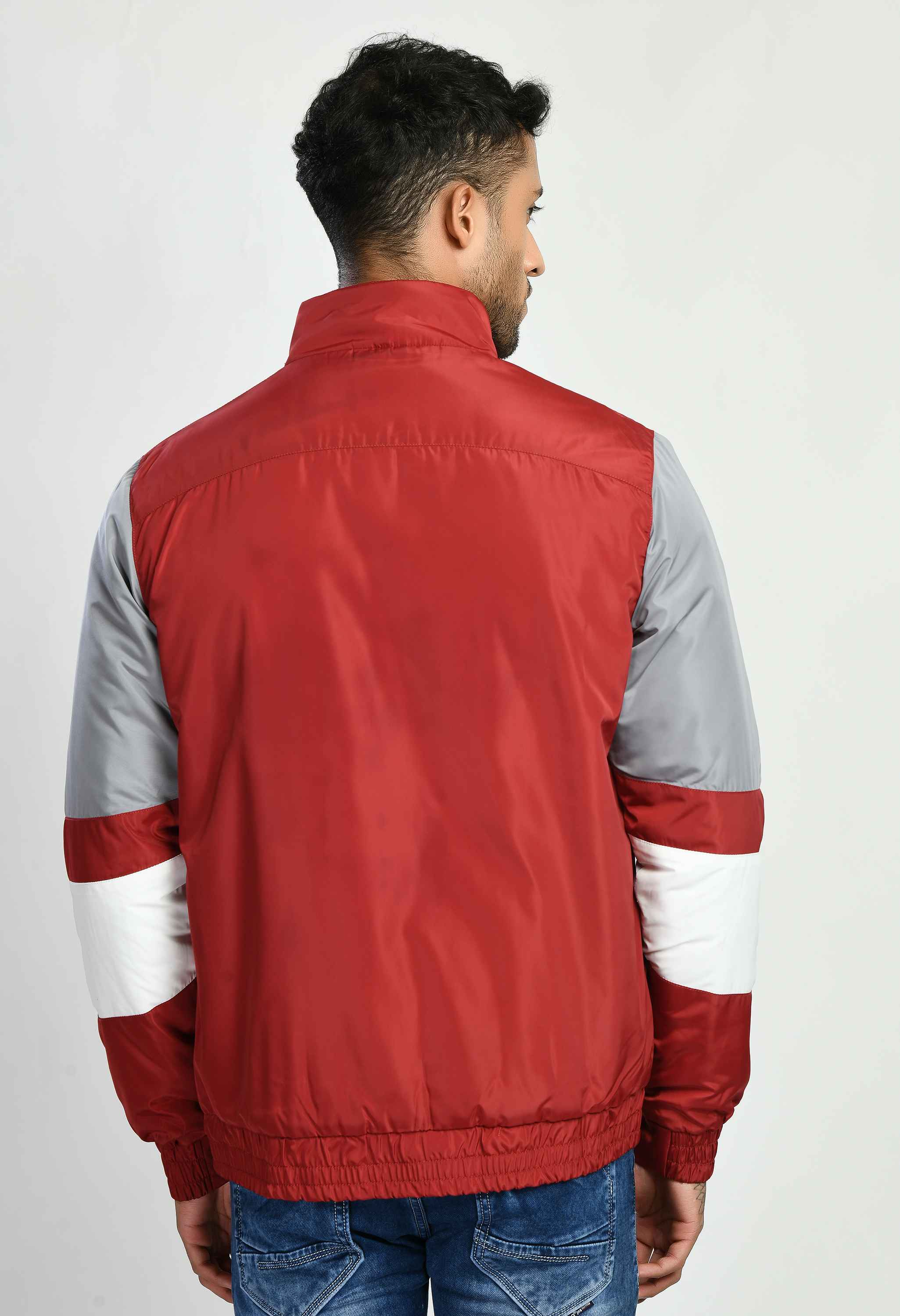 Maroon Quilted Bomber Jacket - SQUIREHOOD