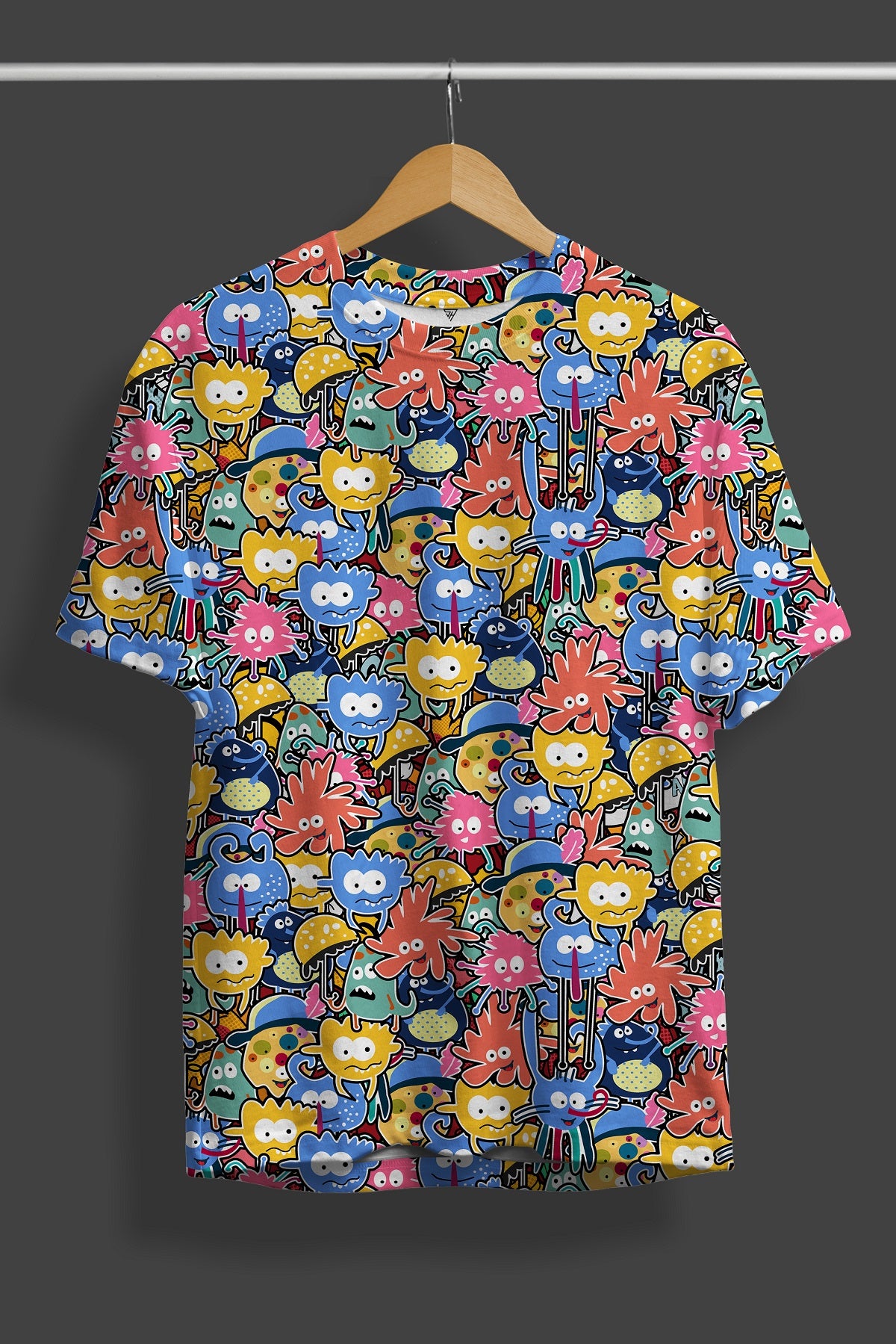 Jo Jo Multicolor All Over Print Streetwear T-Shirt
