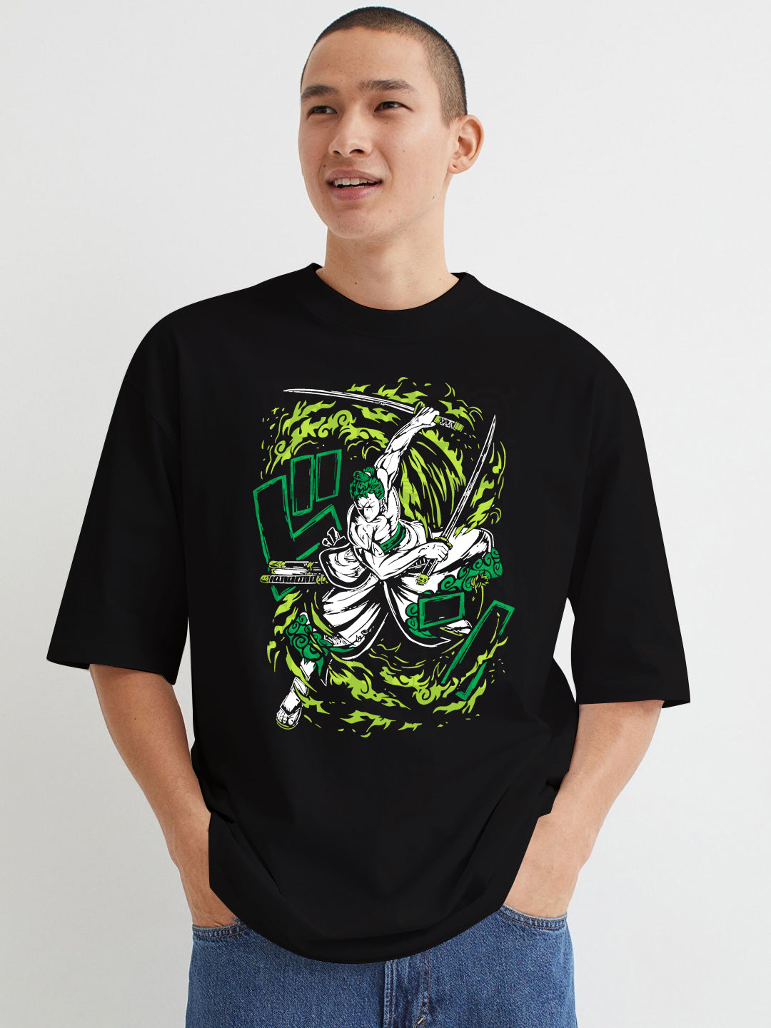 Li Black Oversized T-Shirt - SQUIREHOOD
