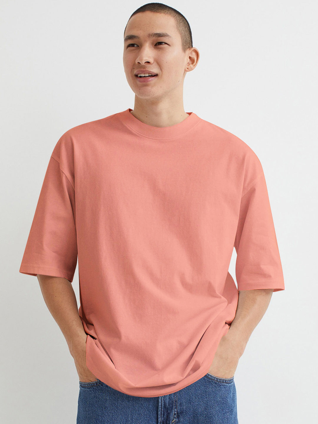 Peach Oversize Tshirt Front