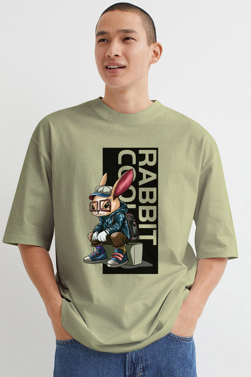 Rabbit Cool Over Size T-Shirt - SQUIREHOOD