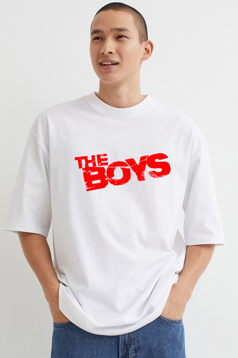 The Boys White Over Size T-Shirt - SQUIREHOOD