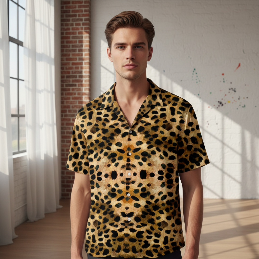 Tiger Skin Print Shirt