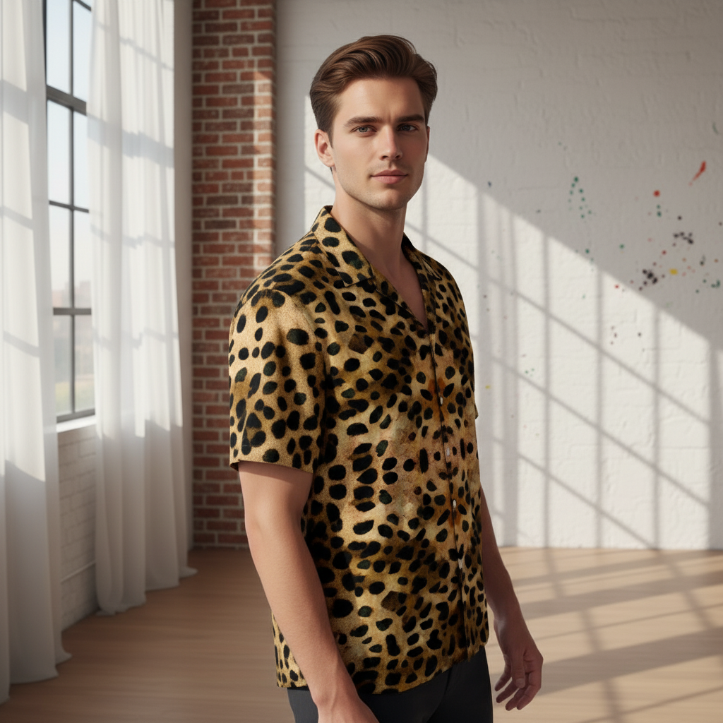Tiger Skin Print Shirt
