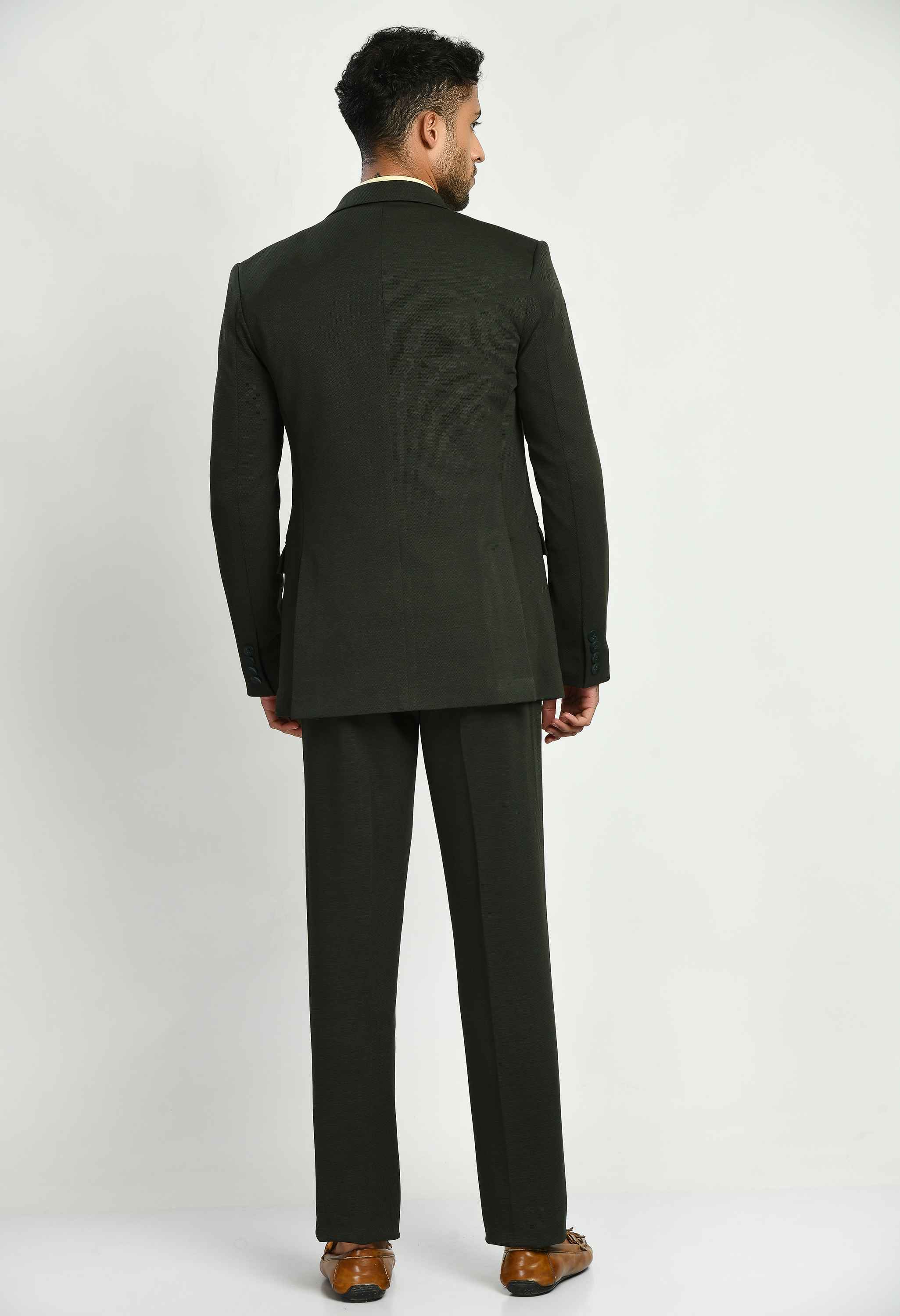 3-Piece Plain Smart Fit Suit Set