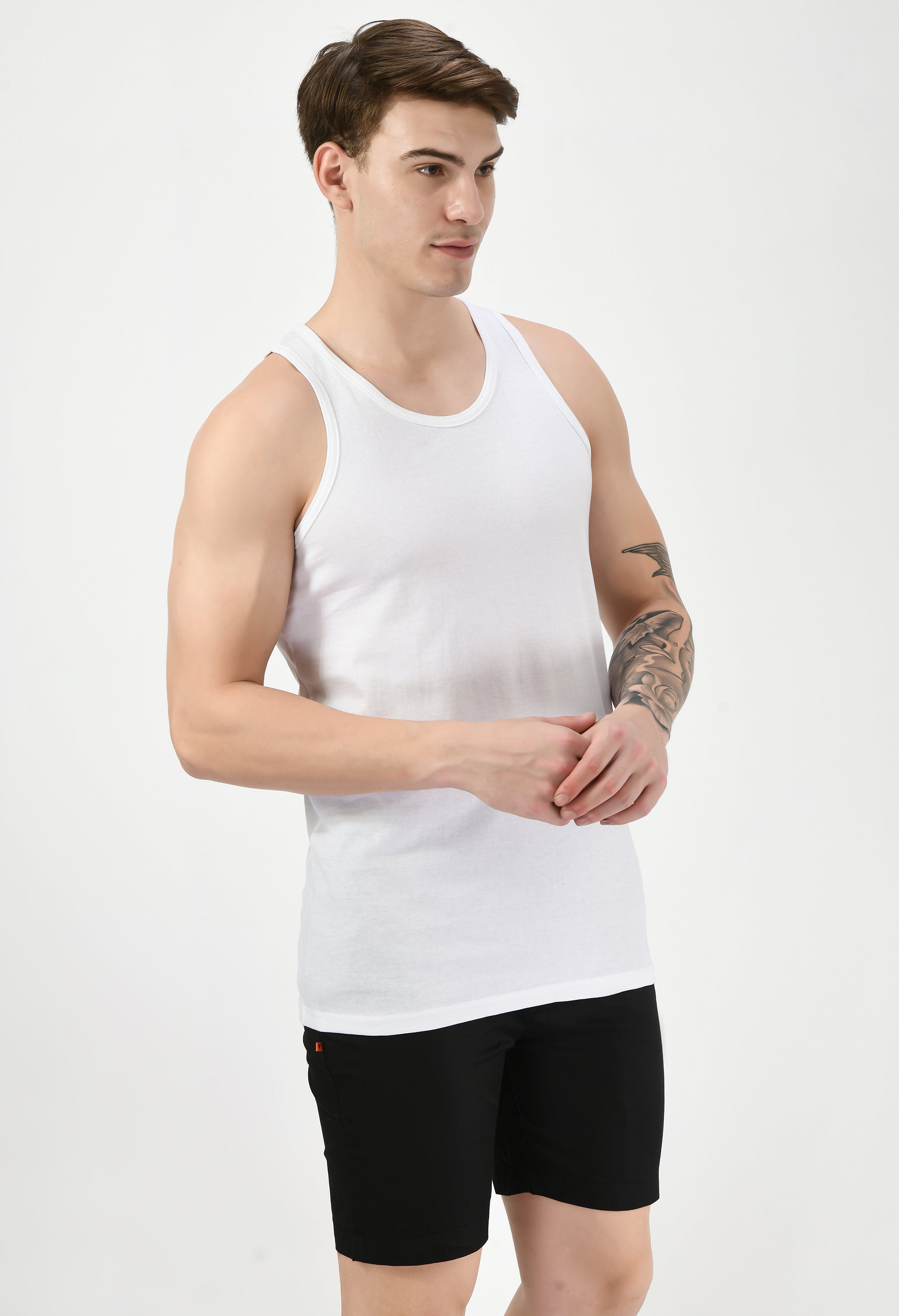 Men's Solid Knit Sleeveless Slim Fit Vest - SQUIREHOOD
