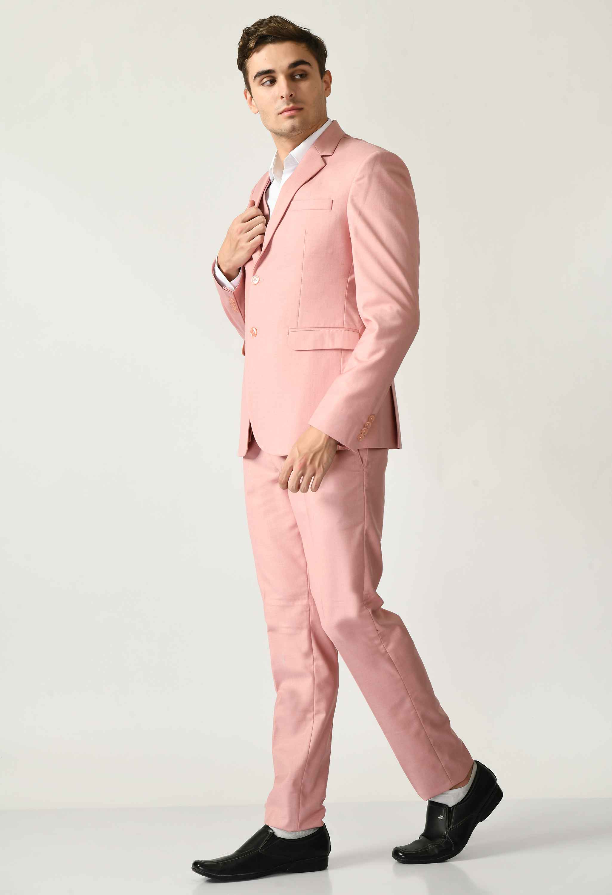 Knitted Pink Party Wear Suit Set