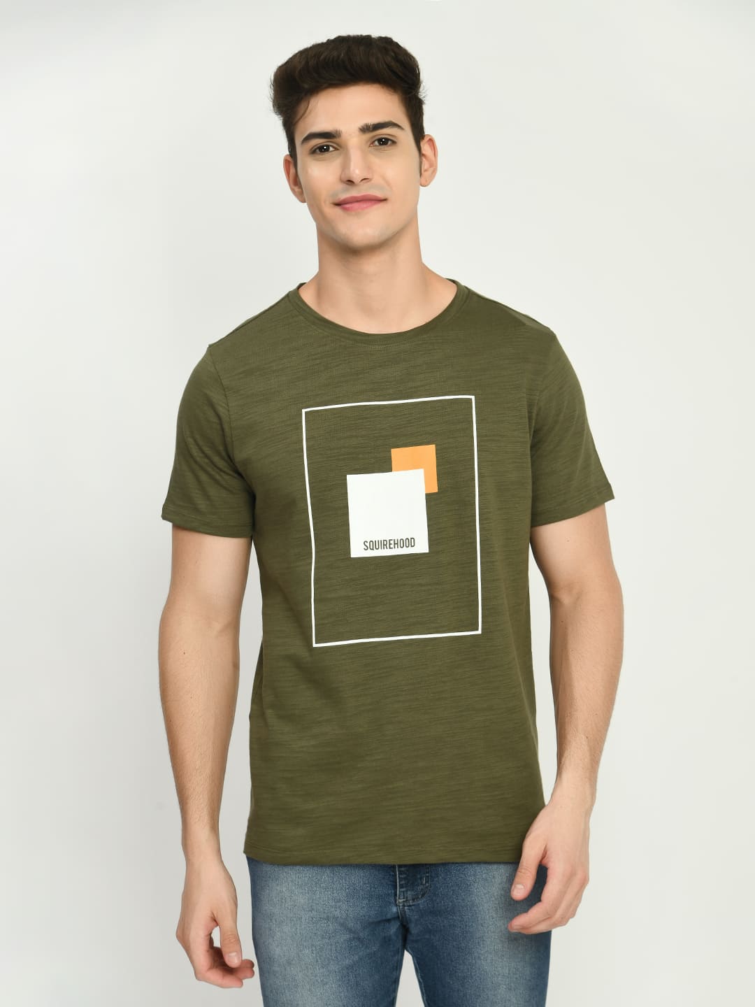 Men's Army Graphic Printed T-Shirt