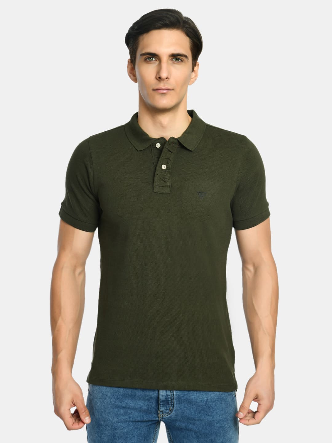 Men's solid Polo Collar Half Sleeve T-Shirt