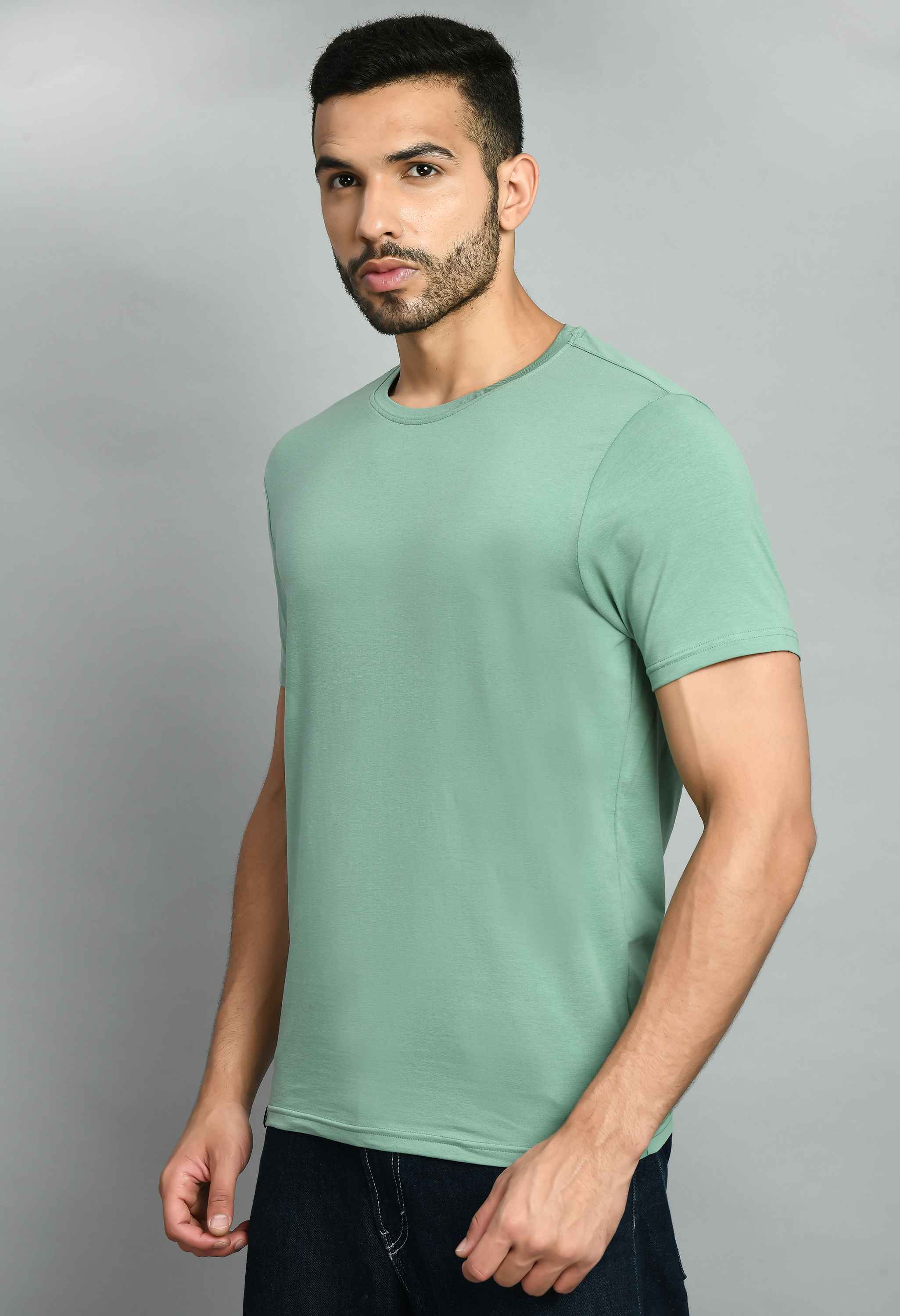 Basic Mint Green Smart Fit T-Shirt - SQUIREHOOD