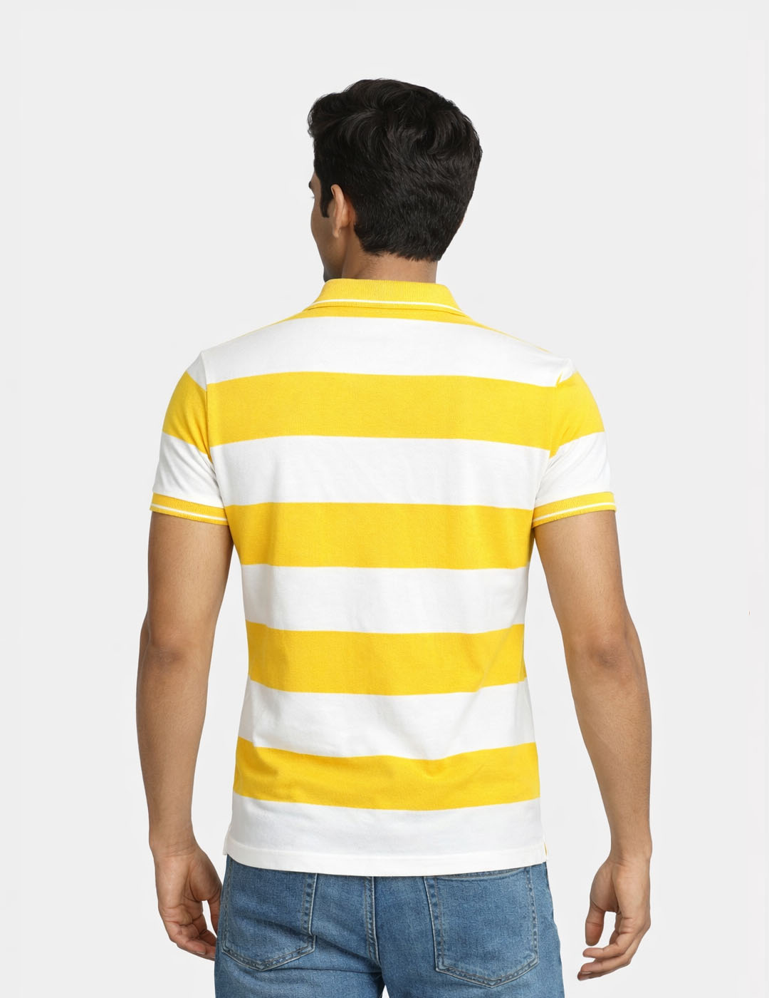 Men's Striped Casual Wear Polo T-Shirt