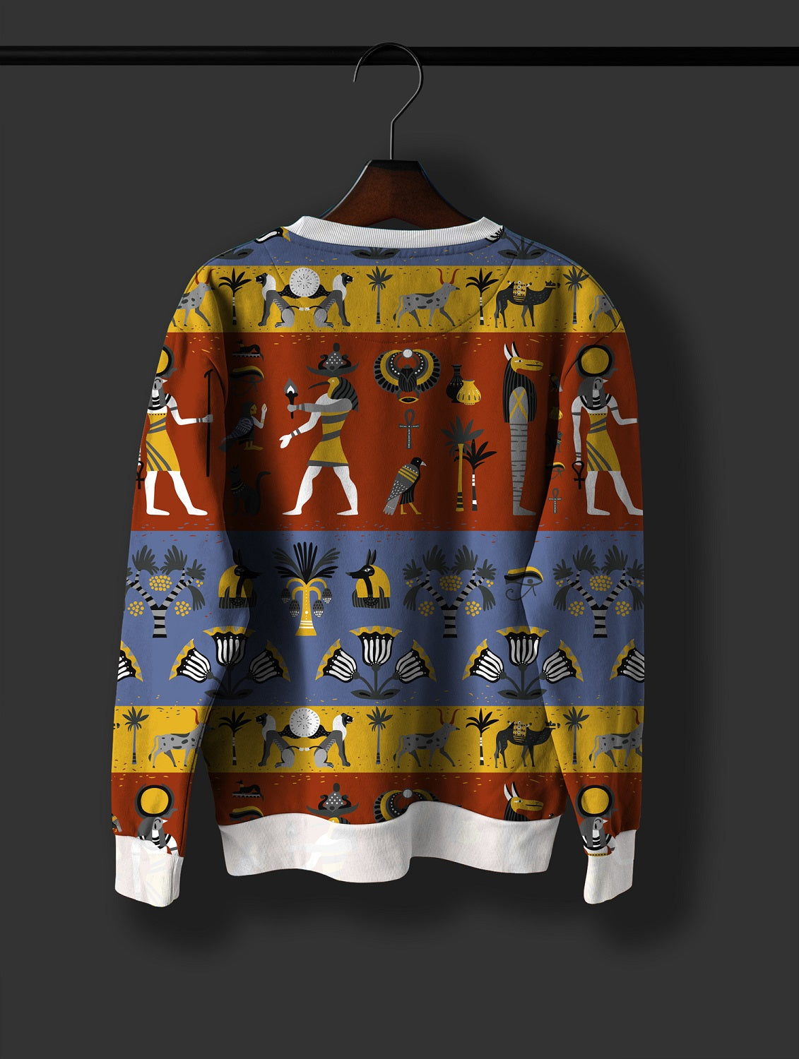 Ancient Egyption Print Sweatshirt - SQUIREHOOD