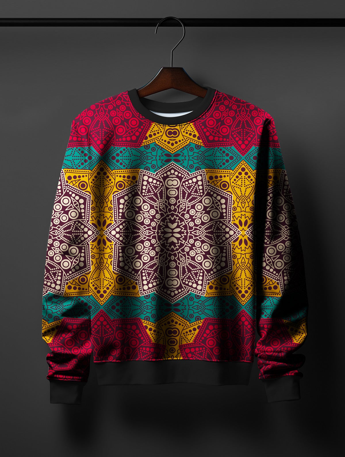 Ethnic Style All Over Printed Sweatshirt #14 - SQUIREHOOD
