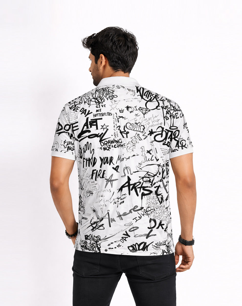Art Soul Printed Polo Tee