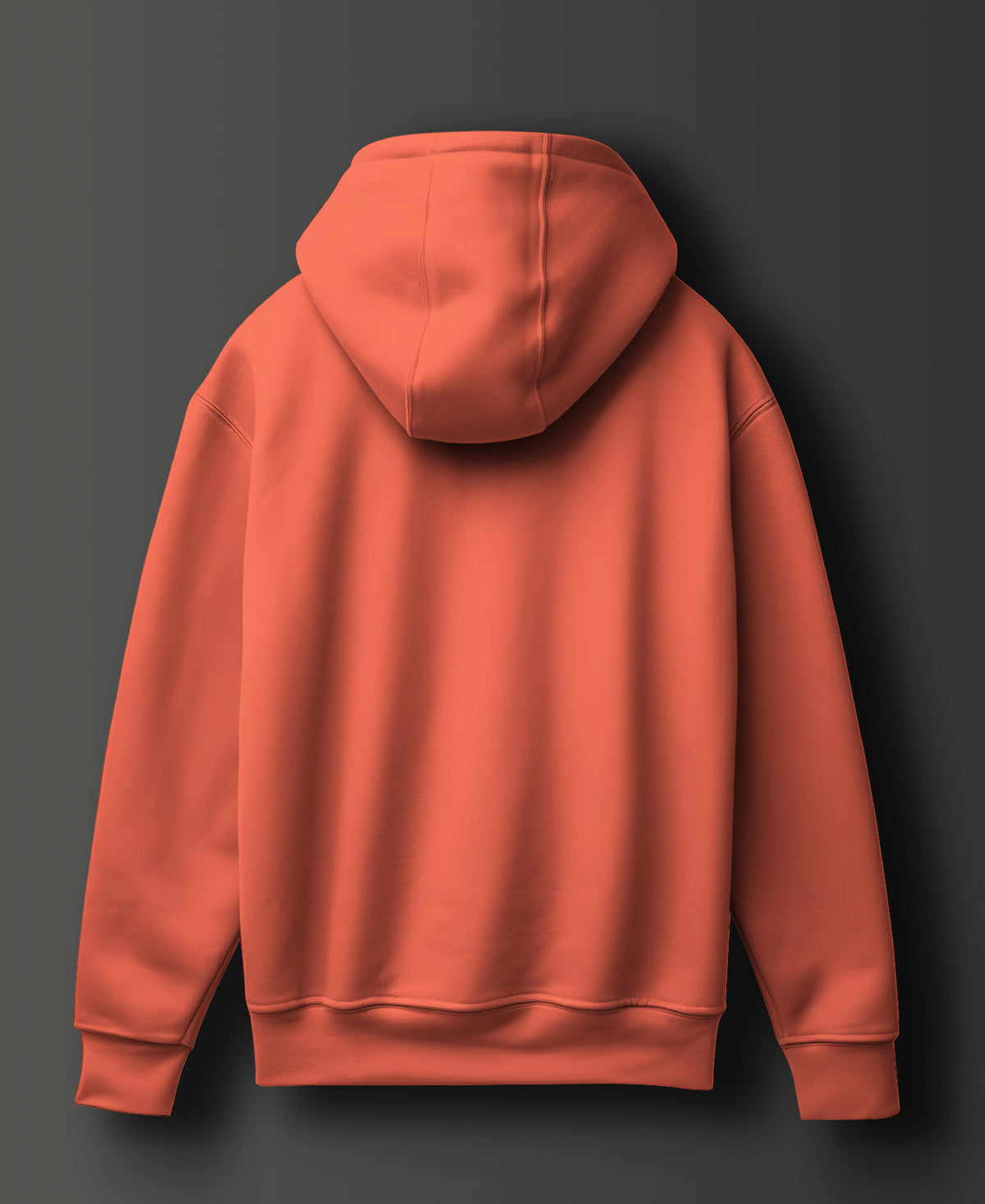 Orange Basic Cotton Hoodie - #0111 - SQUIREHOOD