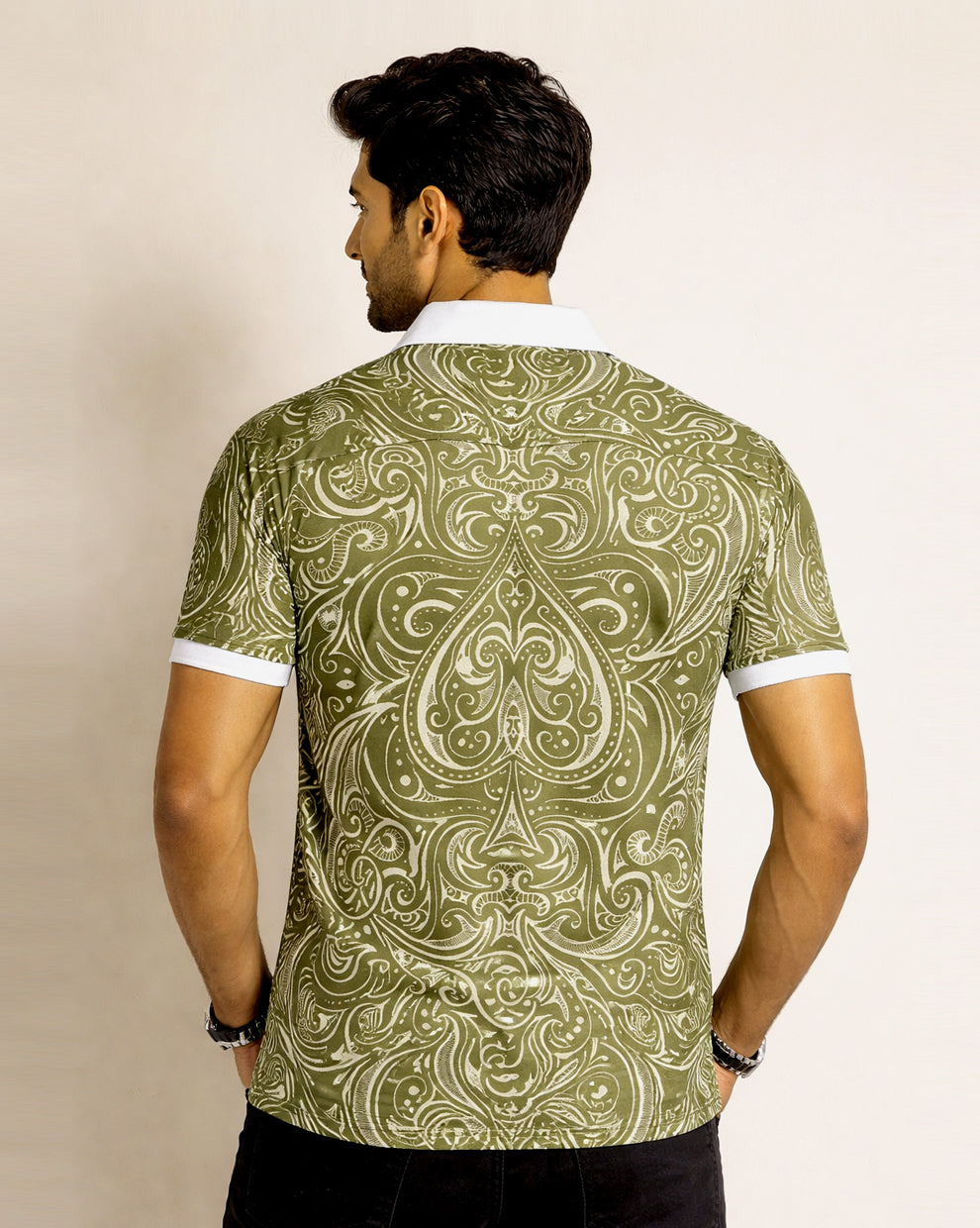 Ikka Printed Polo T-Shirt