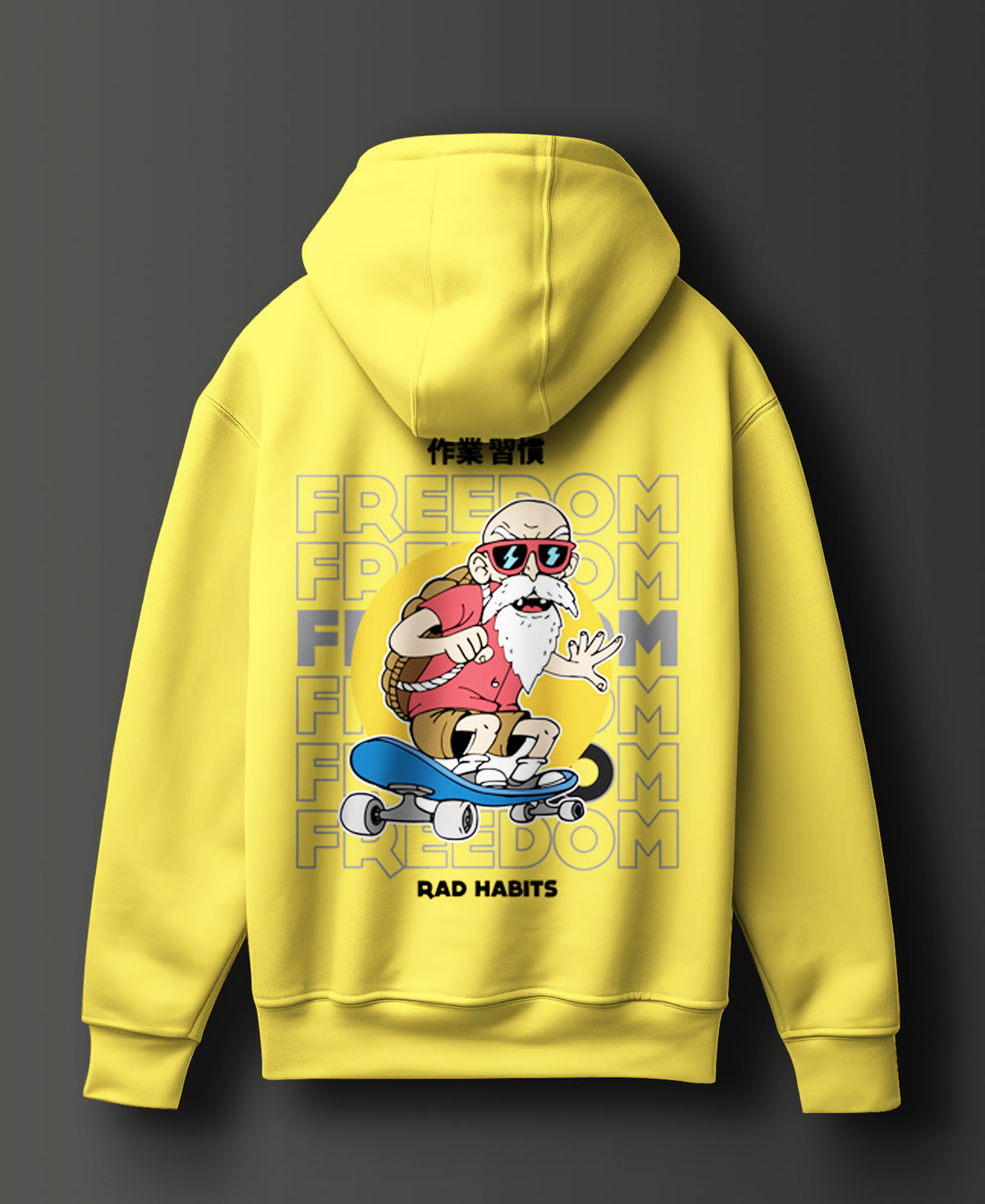 Freedom Baba Graphic Printed Cotton Hoodie - #0108 - SQUIREHOOD