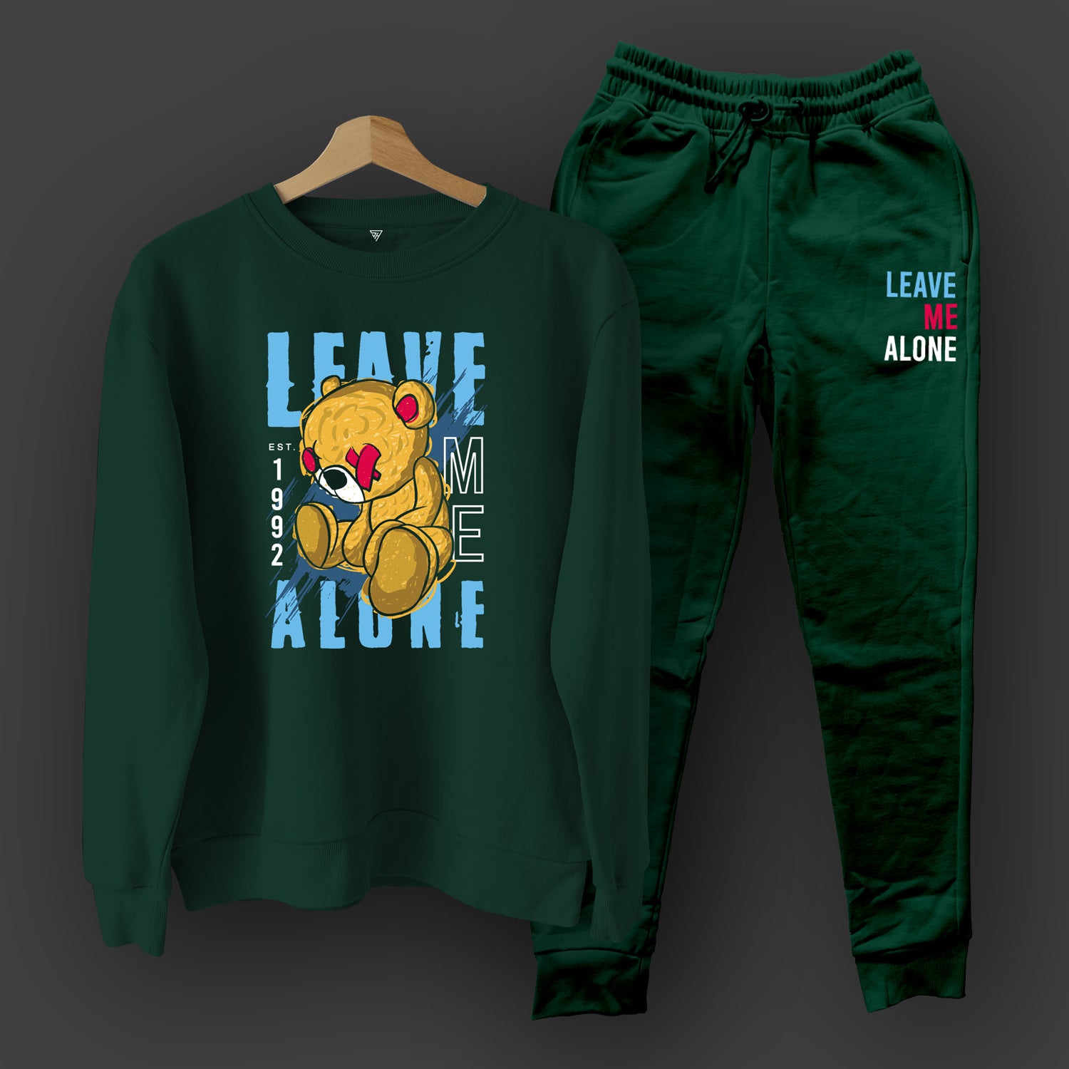 Leave Me Alone Green Co-Ord Set - SQUIREHOOD