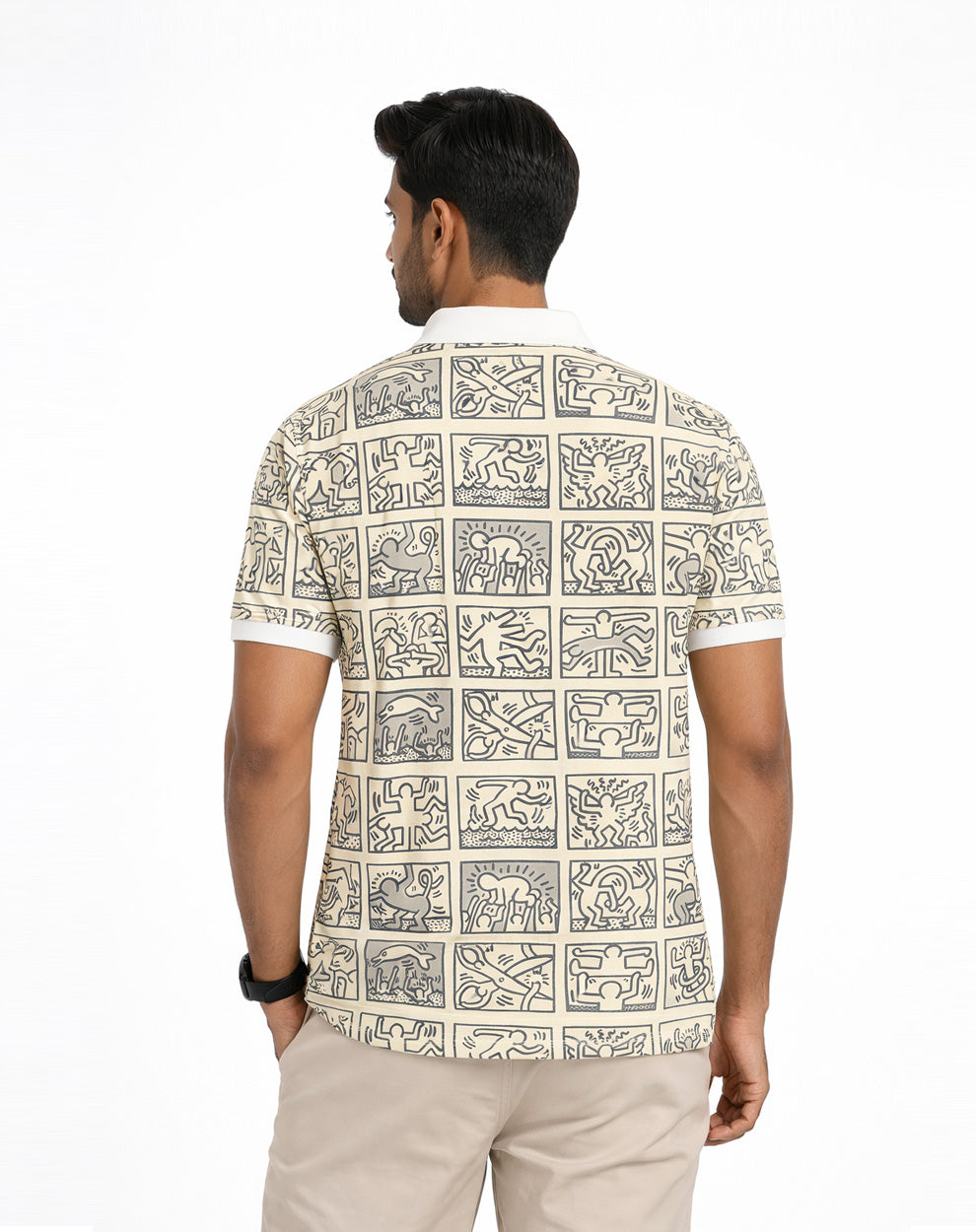 Dolphin Printed Polo T-Shirt