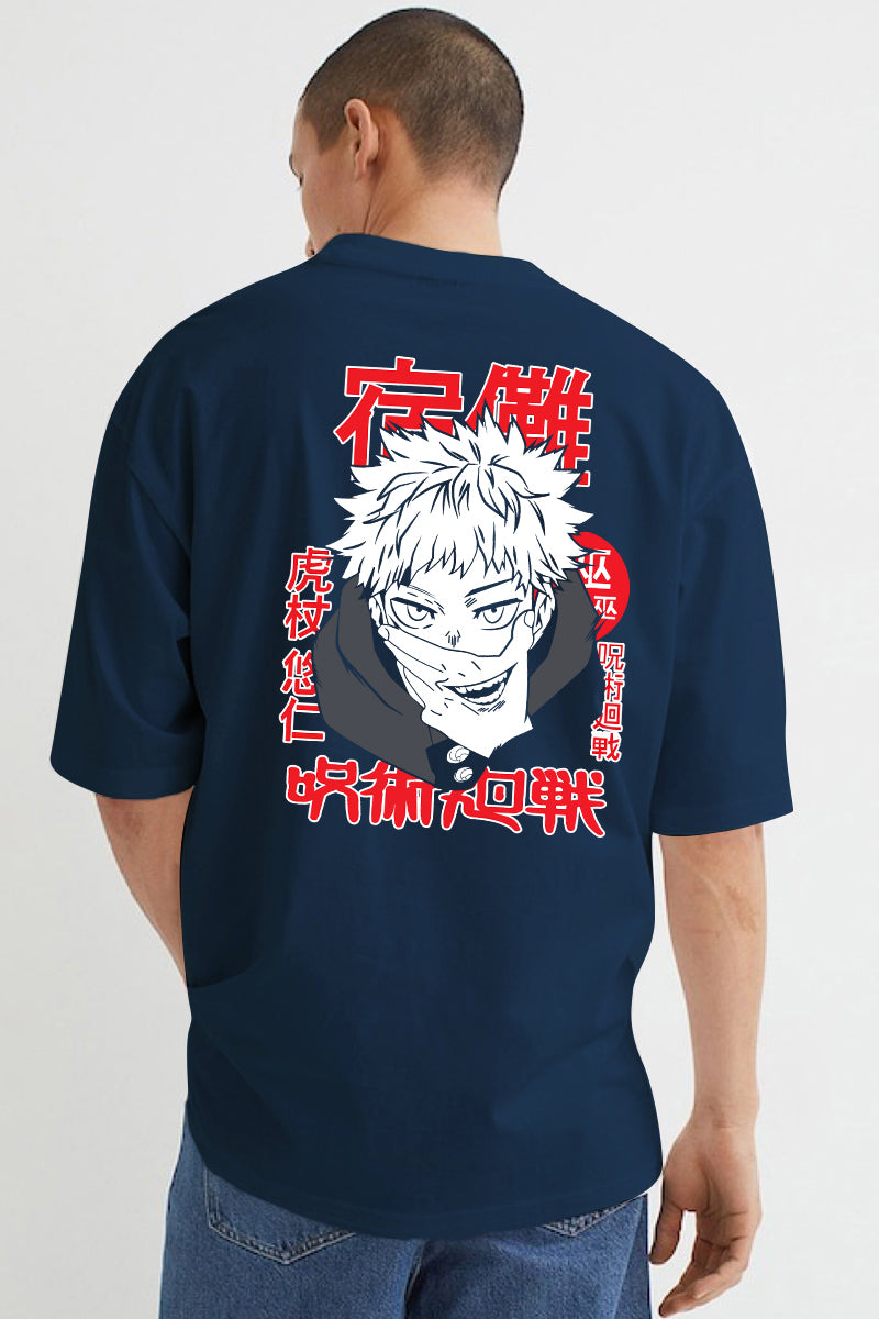 Anime T. Blue Oversized T-Shirt - SQUIREHOOD