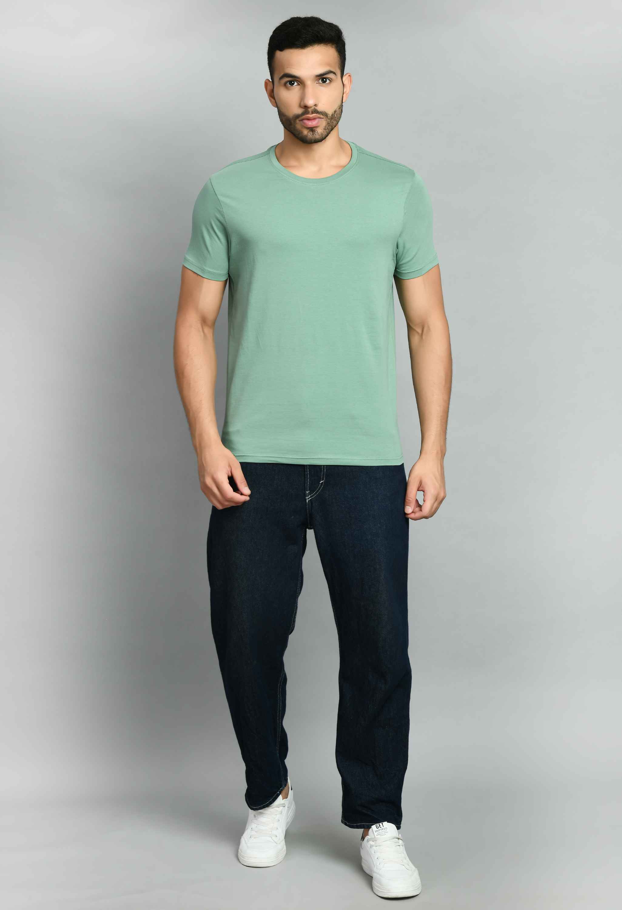 Basic Mint Green Smart Fit T-Shirt