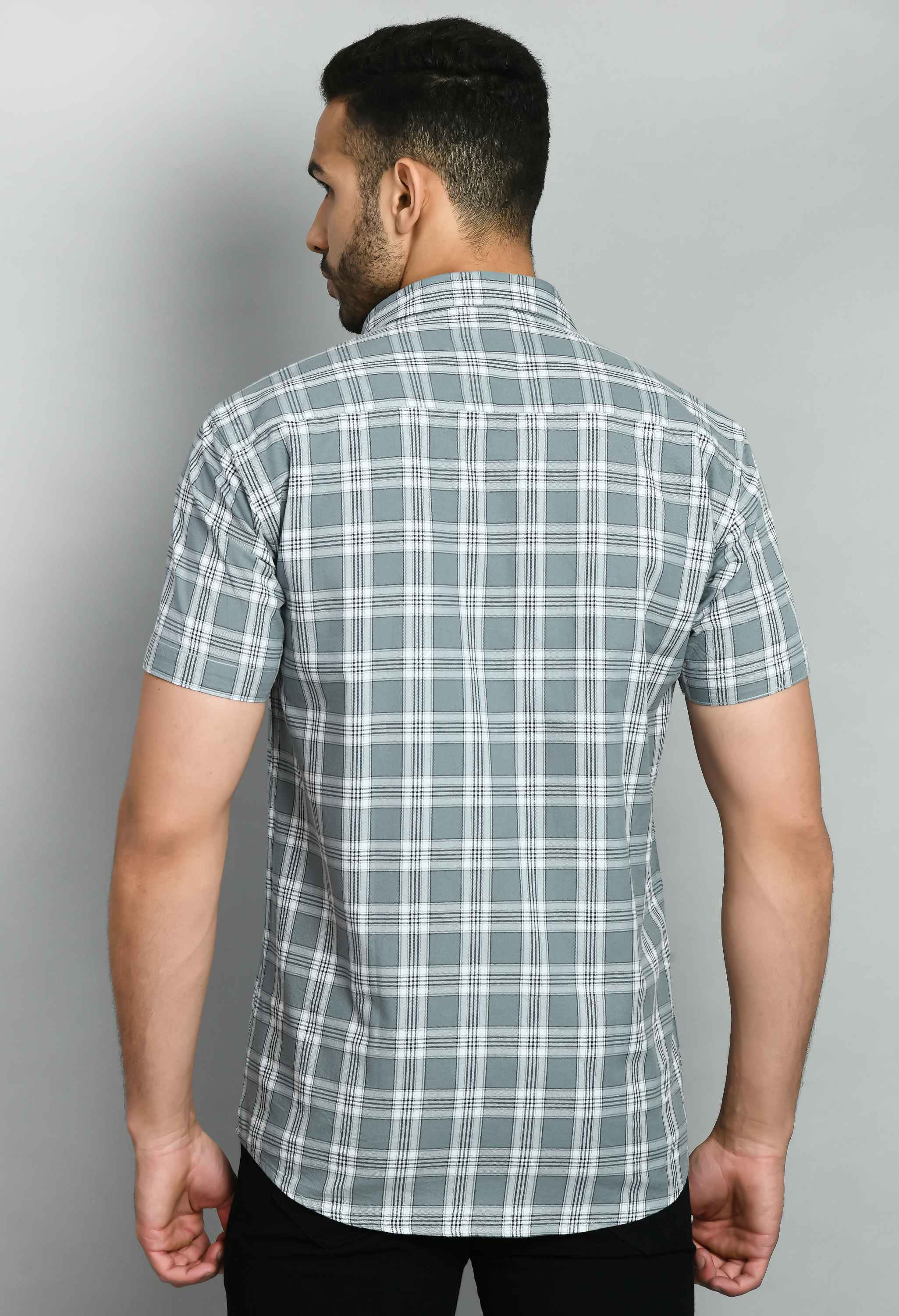 Big Checks Light Gray Shirt – SQUIREHOOD