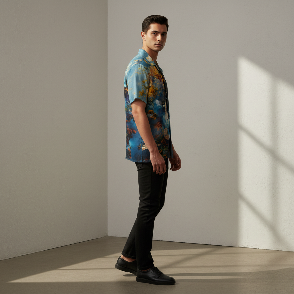 Big Skull Print Shirt
