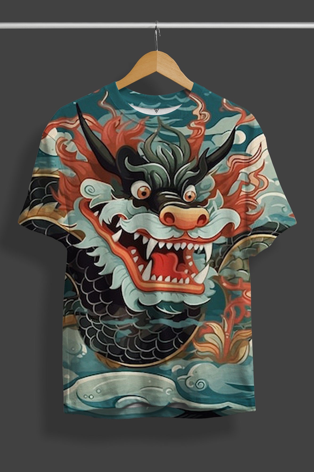 Chinese Dragon Full Print Streetwear Desing T-Shirt