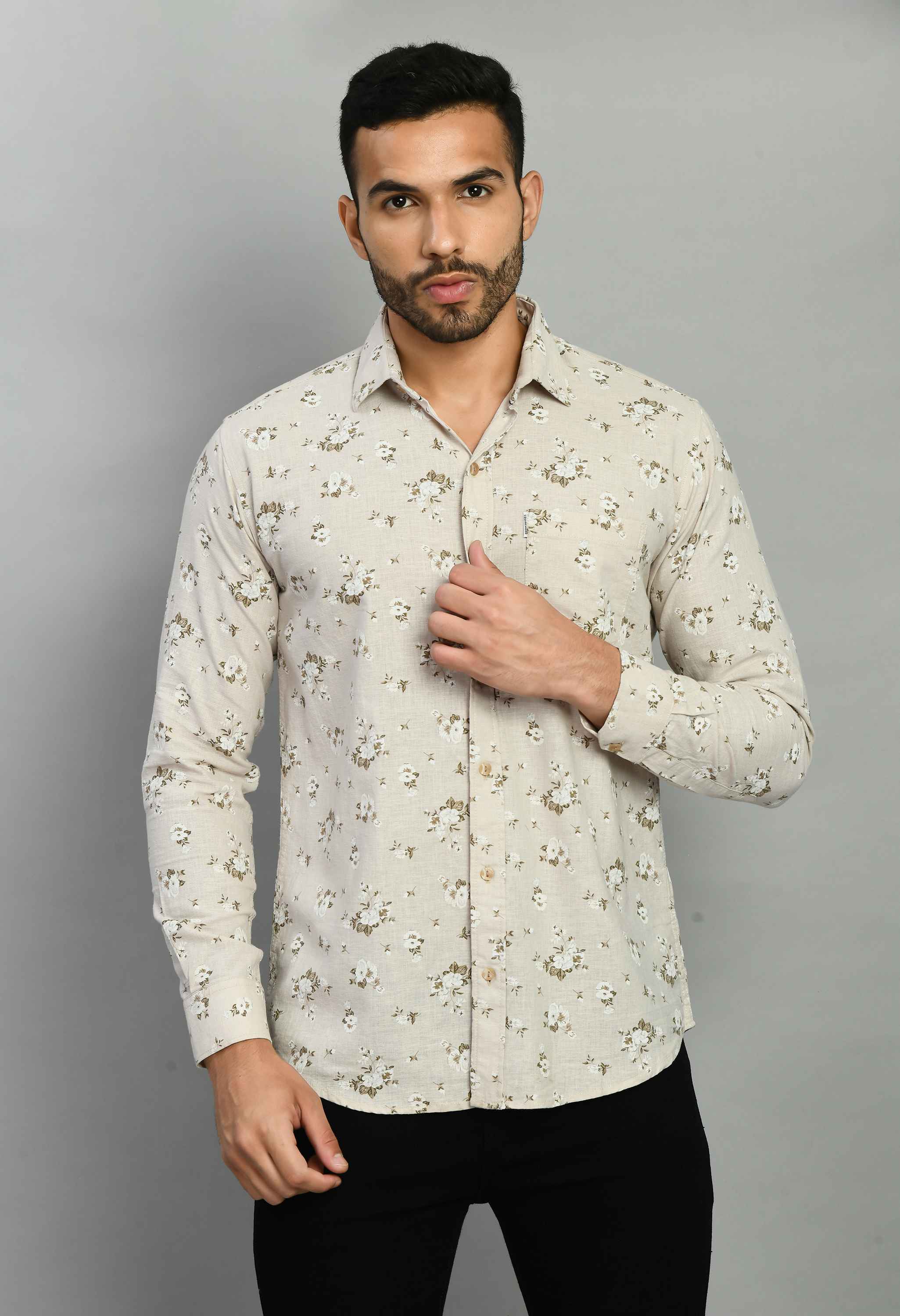 Men's Linan Smart Fit Floral Casual Shirt