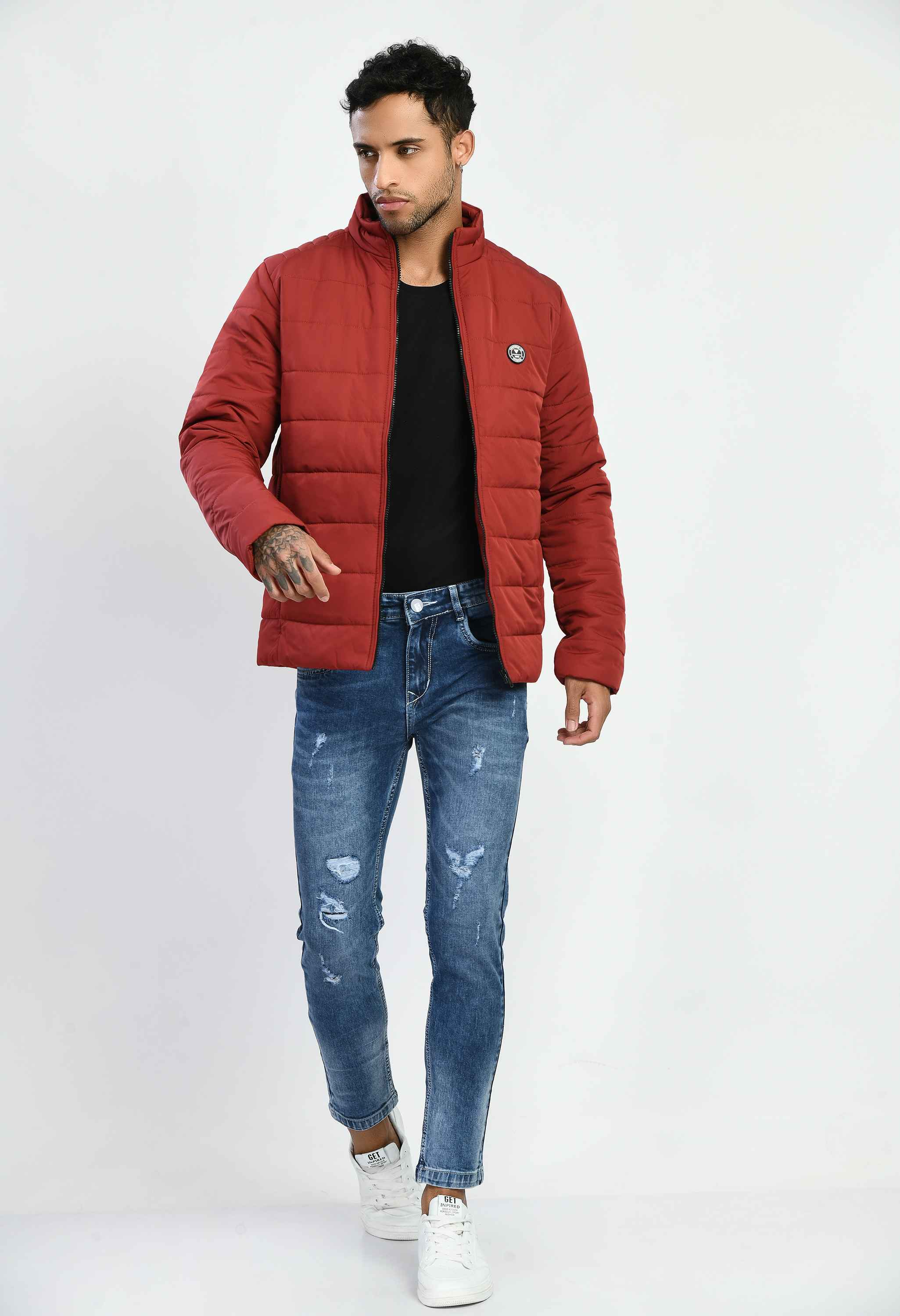 Maroon Rolex Quilted Bomber Jacket - SQUIREHOOD