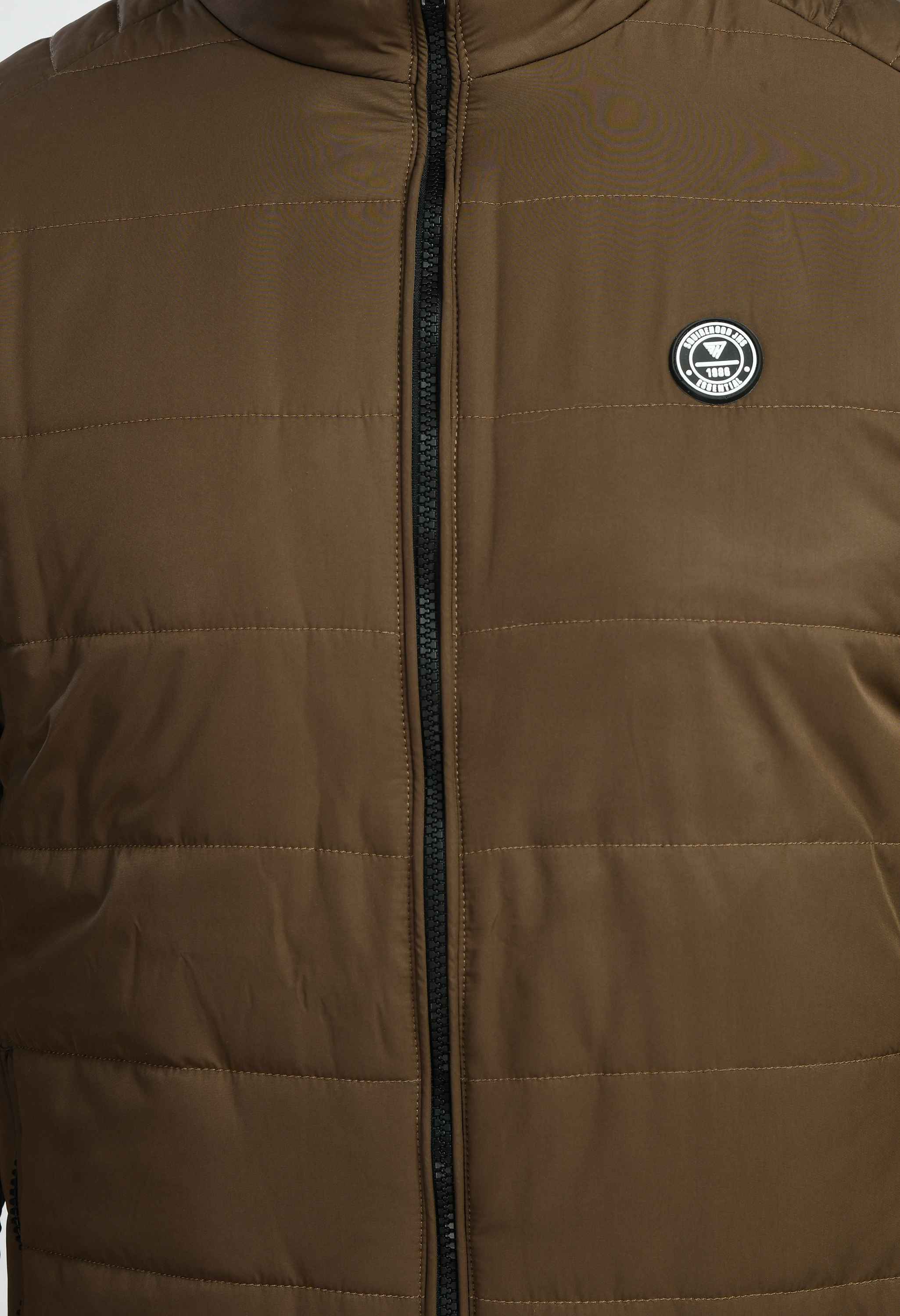 Coffee Quilted Bomber Jacket - SQUIREHOOD