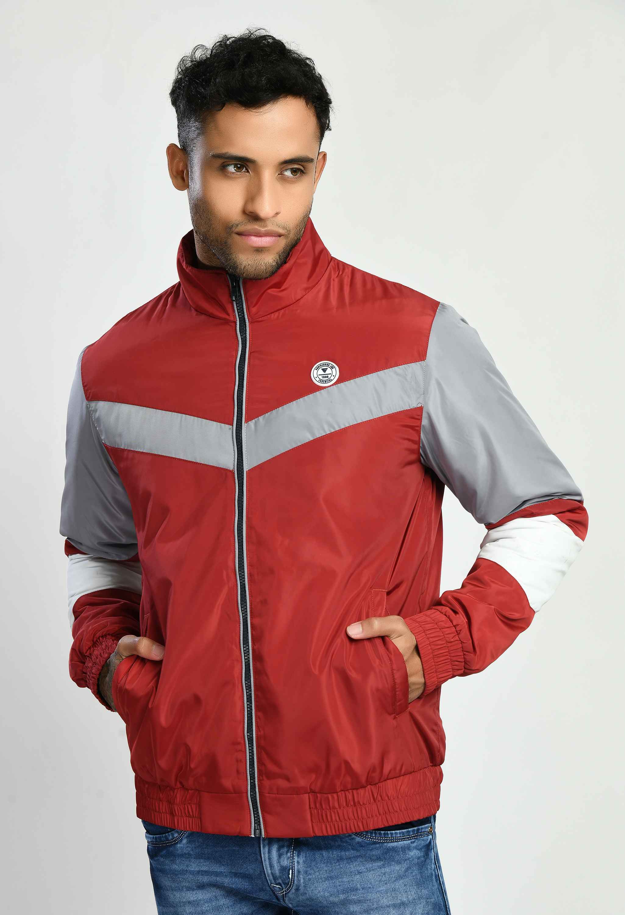 Maroon Quilted Bomber Jacket - SQUIREHOOD