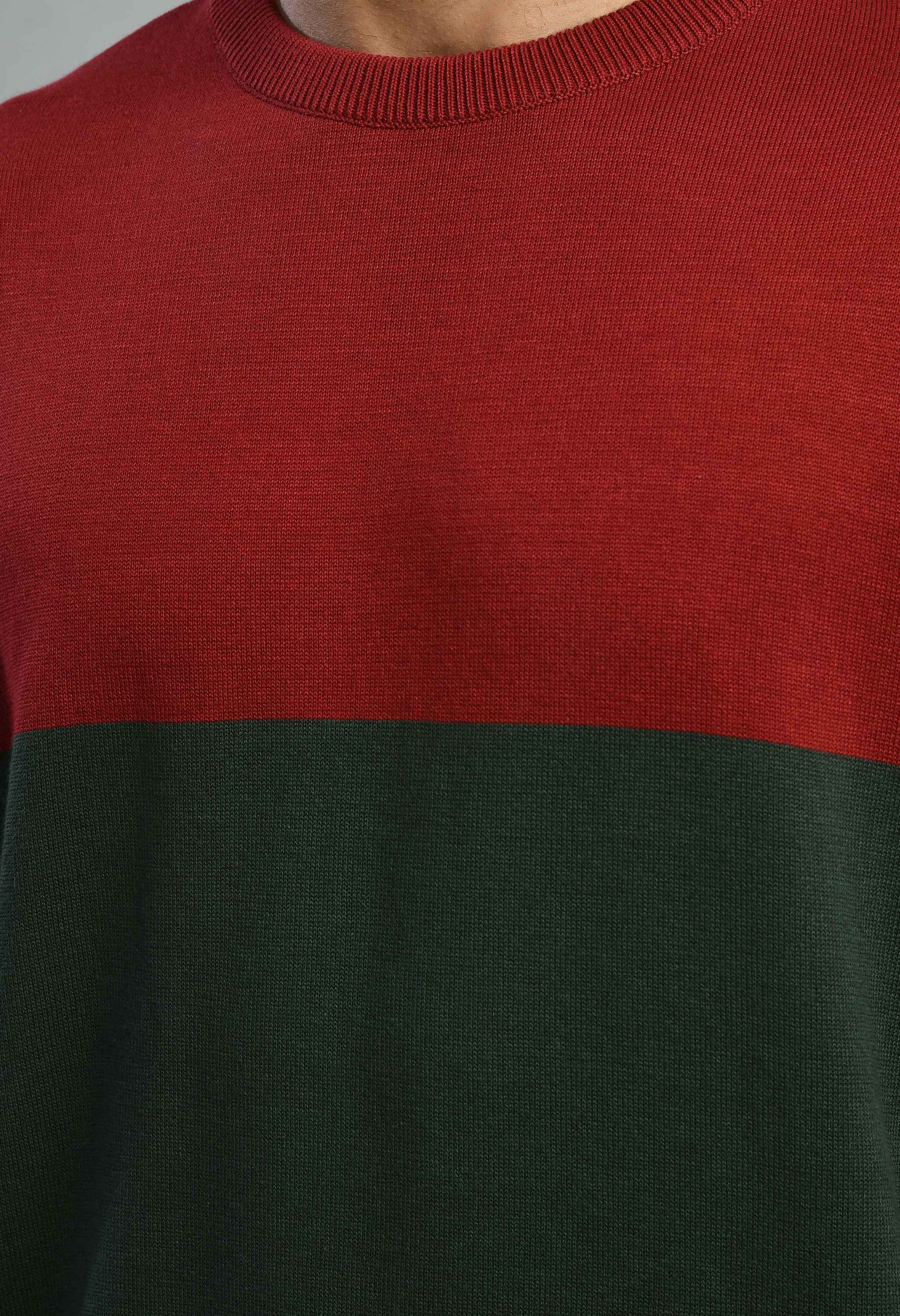Light Olive Maroon Sweater - SQUIREHOOD