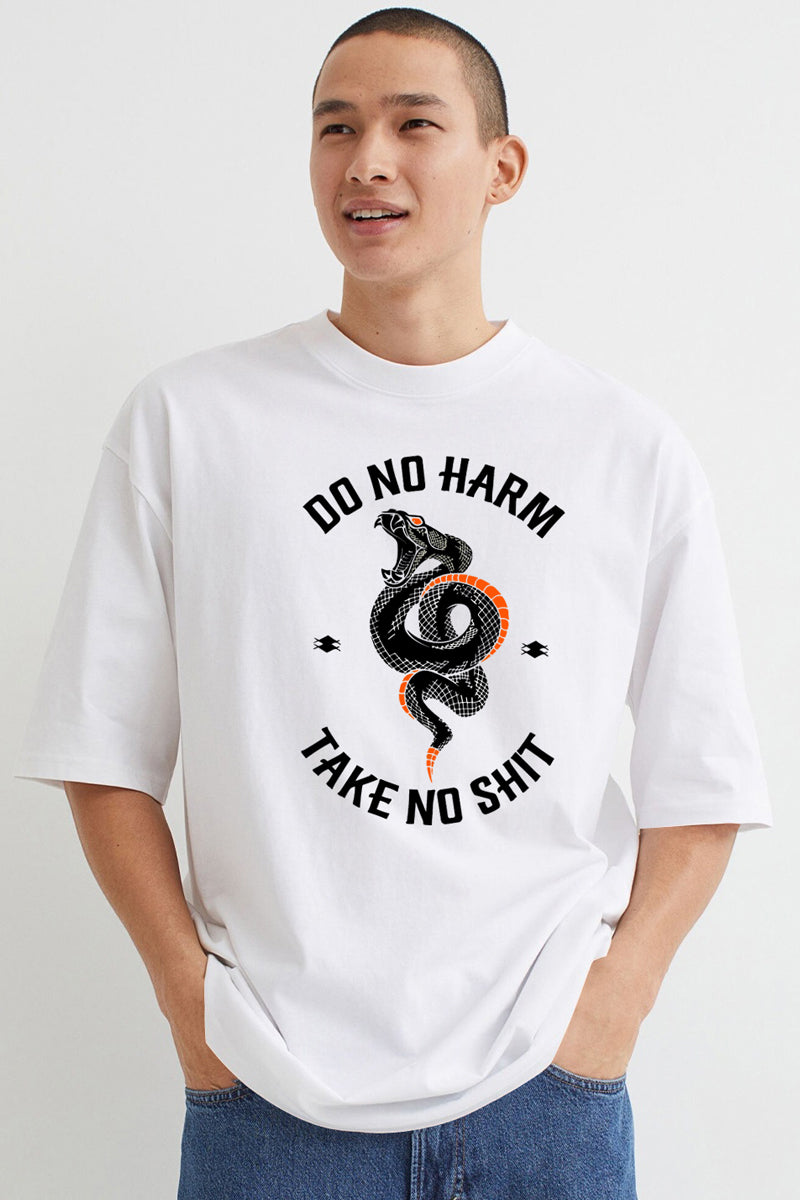 Do No Harm White Over Size T-Shirt