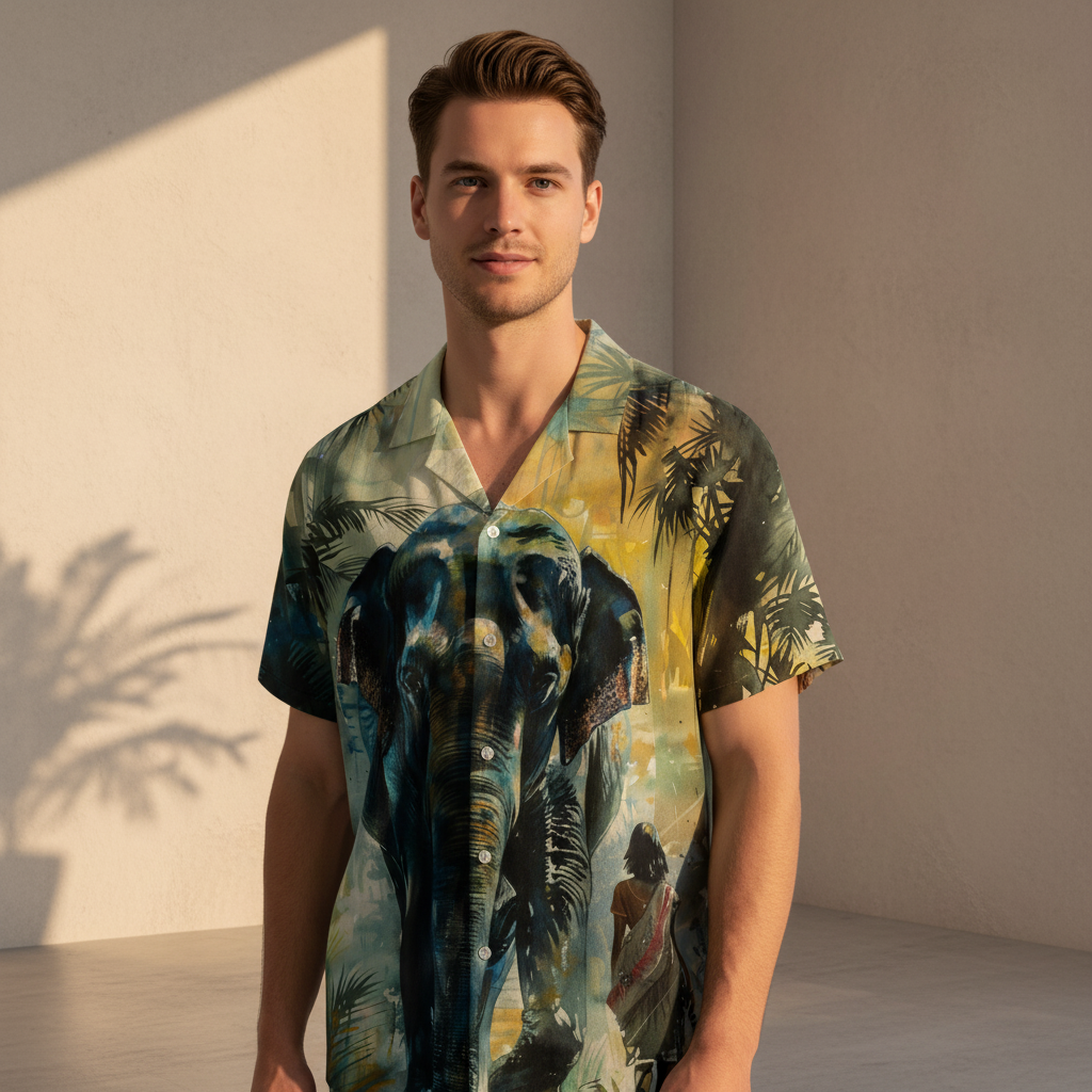 Elephant Printed Shirt
