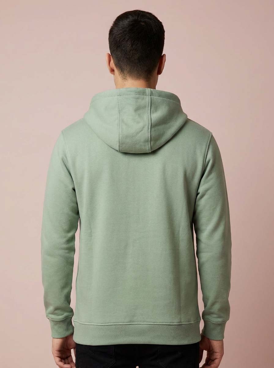 The Original Mint Green Basic Cotton Hoodie - #506