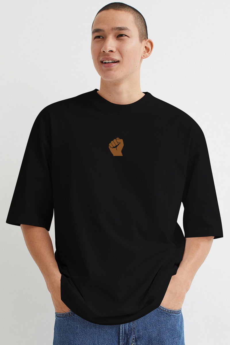 Fight Against Racism Black Oversize Tee - SQUIREHOOD