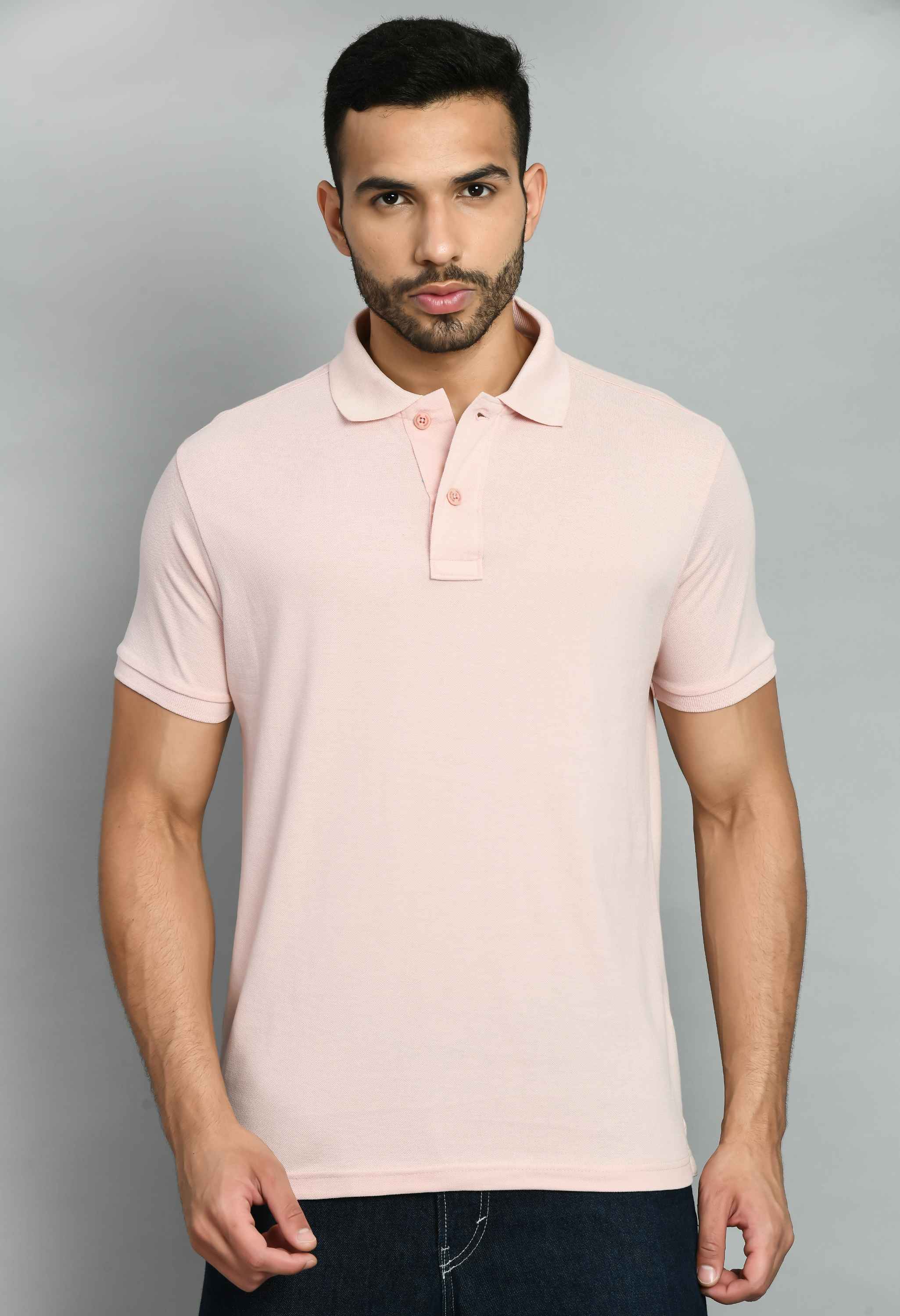 Men's Solid Smart Fit Polo T-Shirt - SQUIREHOOD