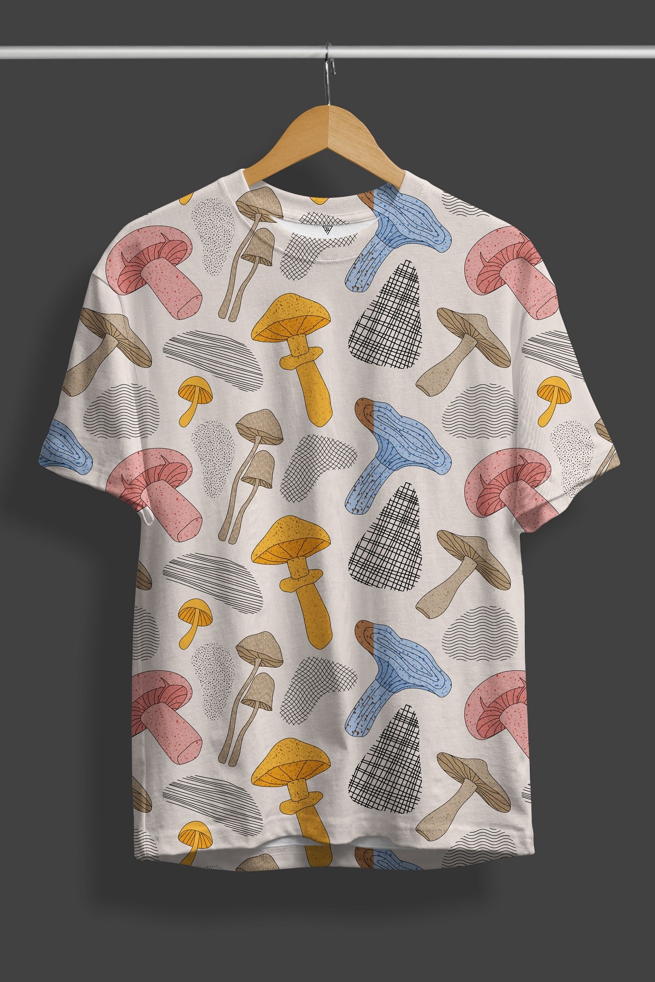 Oye Mushroom Printed T-Shirt