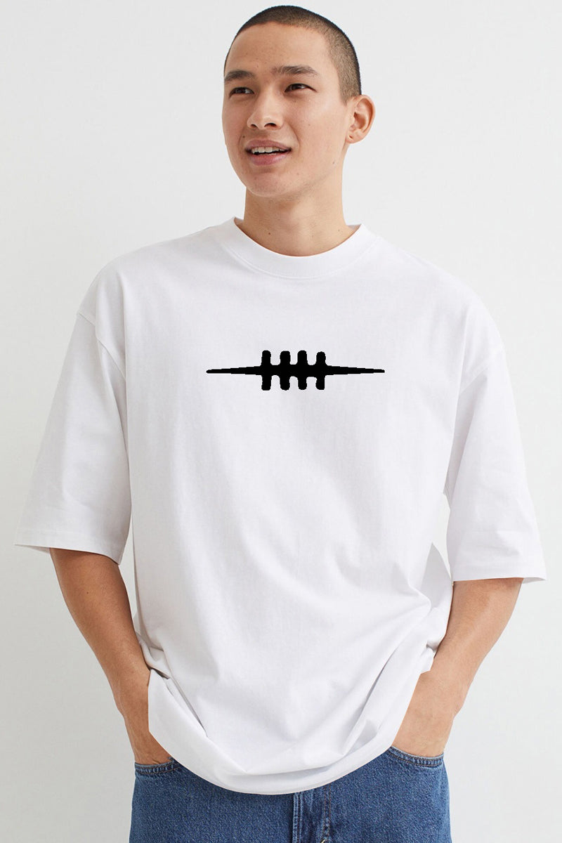 Pain is the only way white oversized t-shirt