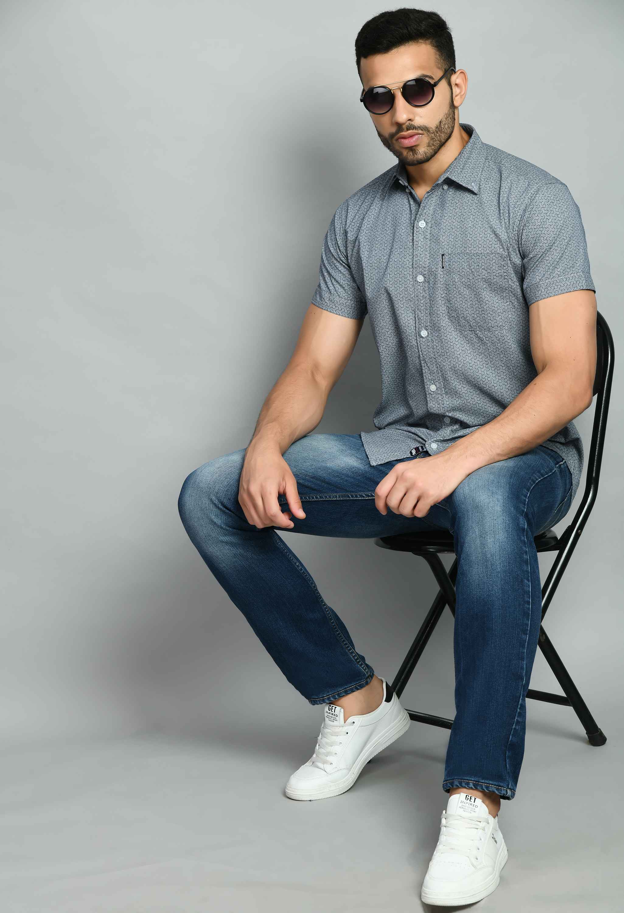 Pure Cotton Smart Fit Casual Shirt - SQUIREHOOD