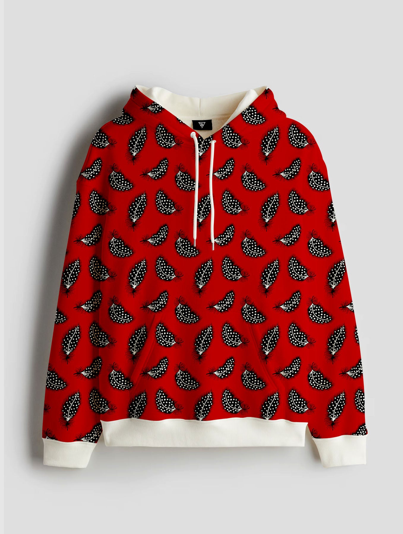 Red Printed Hoodie
