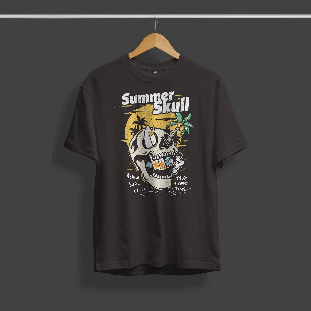 Summer Skull Graphic T-Shirt