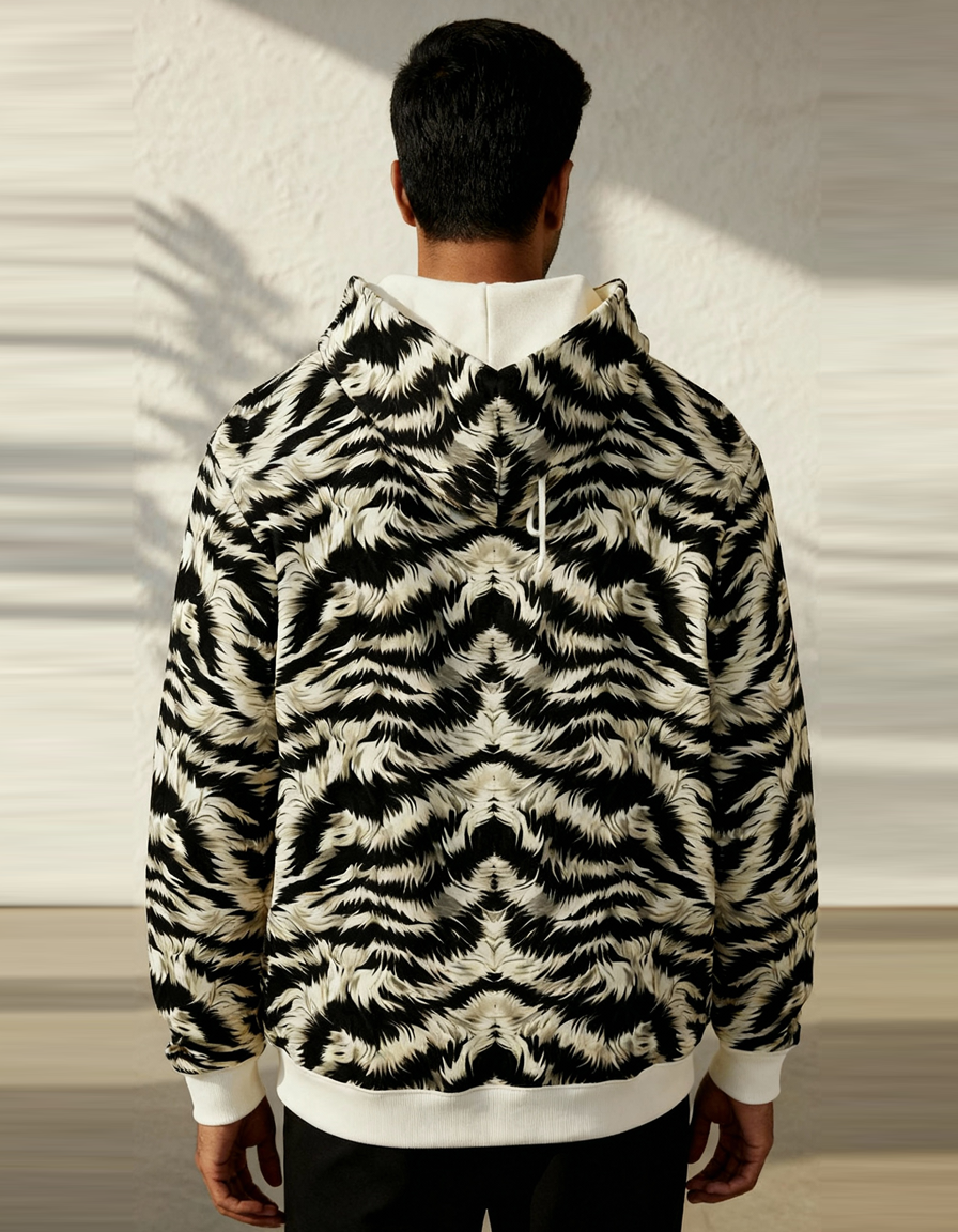 Tiger Skin Printed Hoodie
