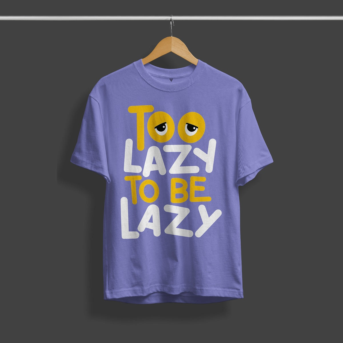To Lazy Graphic Printed T-Shirt