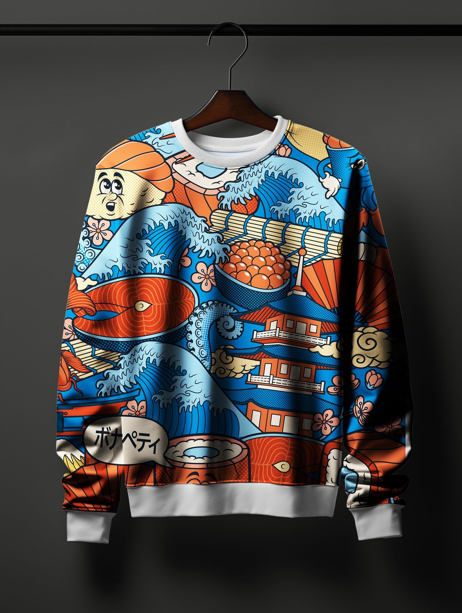 Tokyo Japan All Over Printed Sweatshirt - SQUIREHOOD