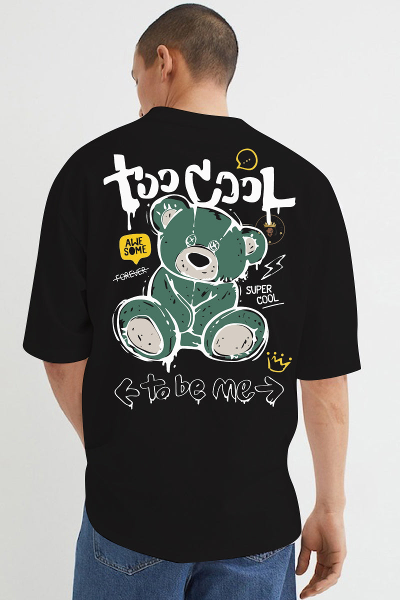 Too Cool Black Oversized T-Shirt - SQUIREHOOD